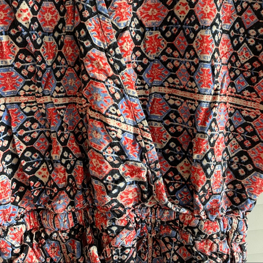 Aztec print drawstring romper - Picture 3 of 8